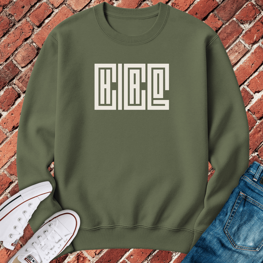 Stacked CHICAGO Crewneck
