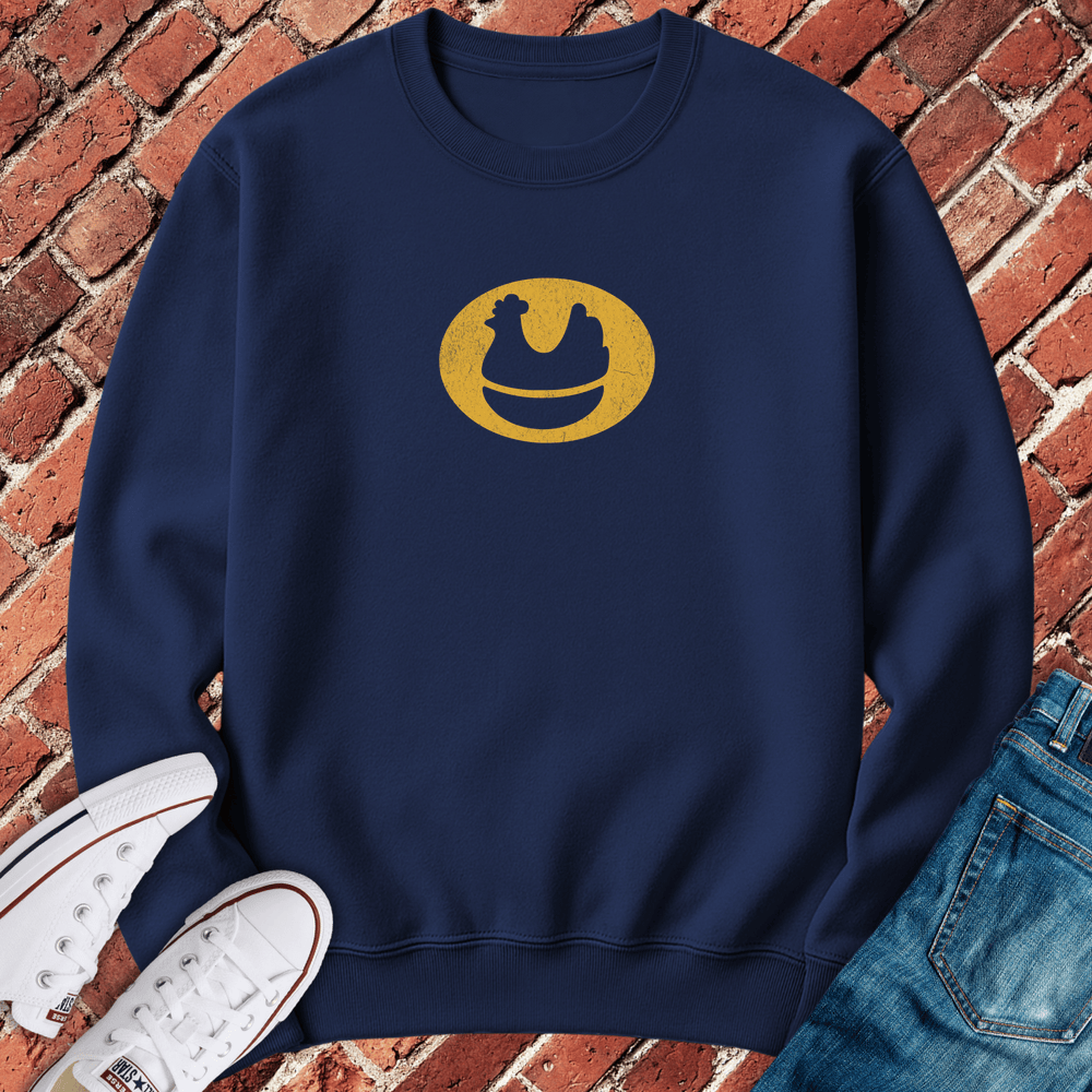 Vintage White Hen Crewneck